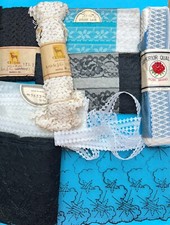 Job Lot of  132 Yds  -7  Unused Bundles - Unusual Vintage Trim and Ric Rac