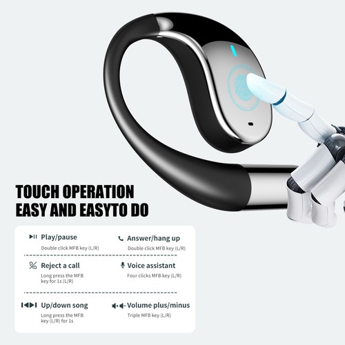 New AI Translator Real-time Smart Bluetooth Air Conduction Earbuds 144 Languages - Picture 17 of 22