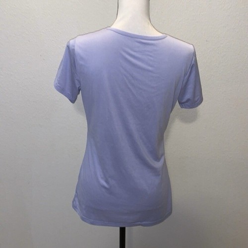 32 Degrees Cool Periwinkle Purple Woman’s Medium Lightweight Short Sleeve Shirt - Picture 4 of 6