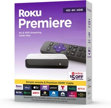 Newest Roku Premiere 3920RW HD/4K/HDR Streaming Media Player,Latest Version!