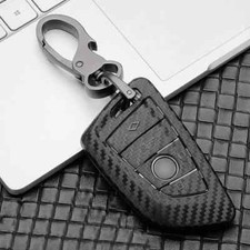 Carbon Fiber Shell Skin Car Remote Key Fob Case Cover For Bmw 3 5 7 Series X2 X5