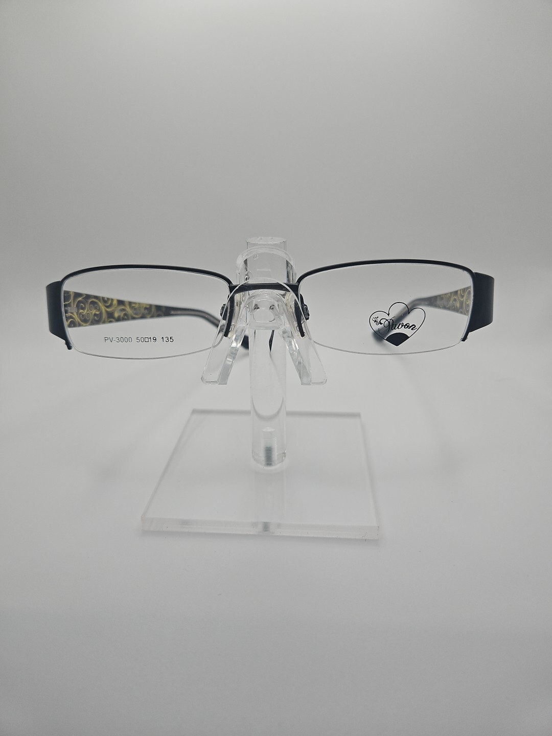 Gafas BK4 Italia Medio Borde Negro Gafas Dorado Floral 50/19/155 Pavon PV-3000