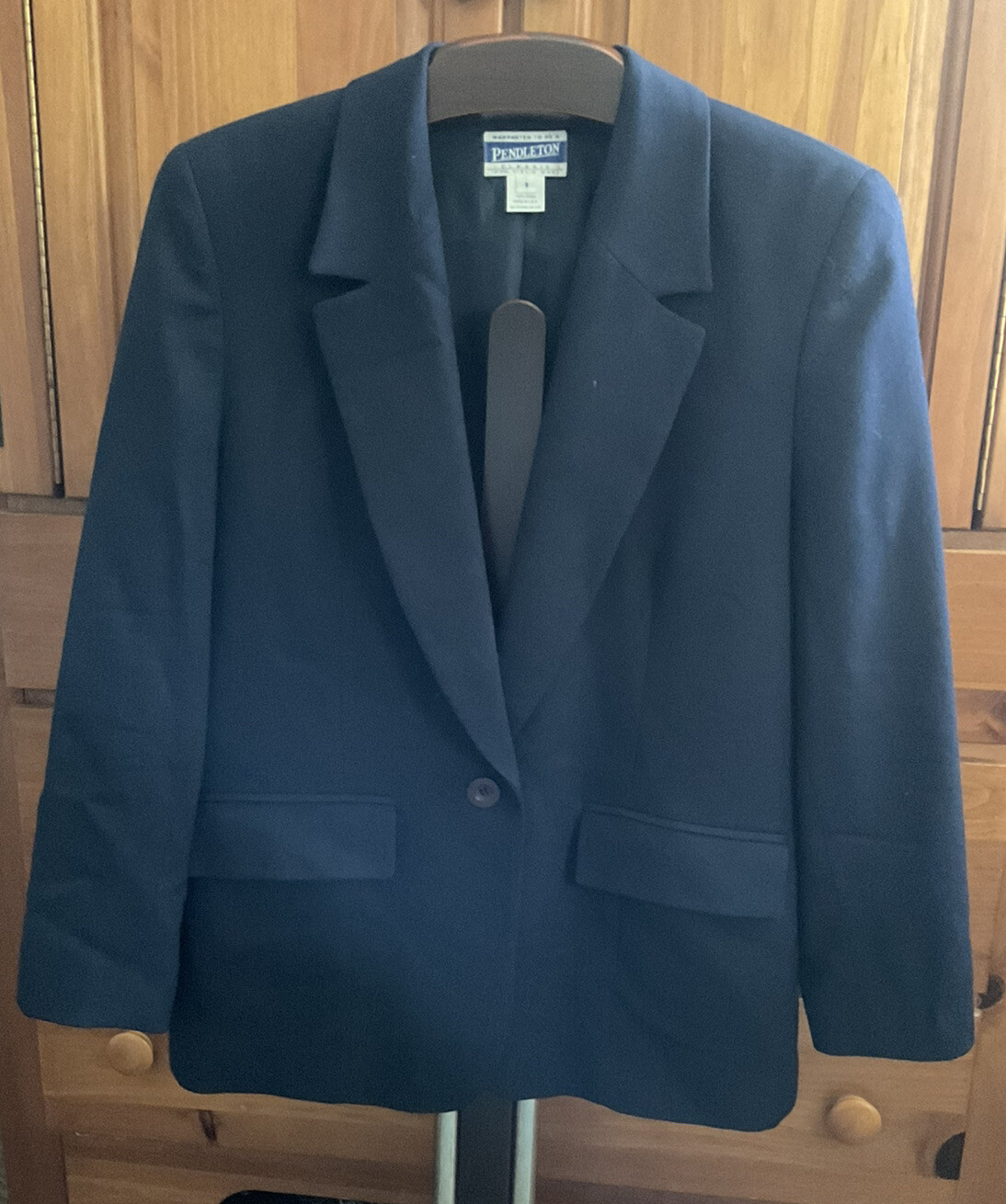 PENDLETON CLASSICS Navy Blue 100% Wool Blazer Jac… - image 1