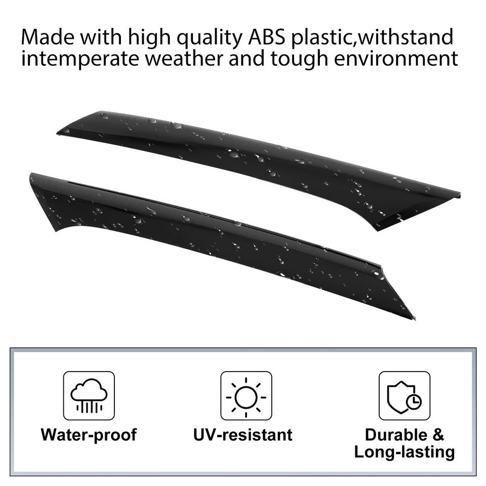 Наружная стойка лобового стекла для Ford Flex 2009-2019 левая + правая отделка молдинг с зажимами - Изображение 4 из 4