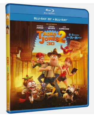 Tadeo Jones 2: El Secreto del Rey Midas BLU-RAY 3D REGION A-B-C NUEVO PRECINTADO