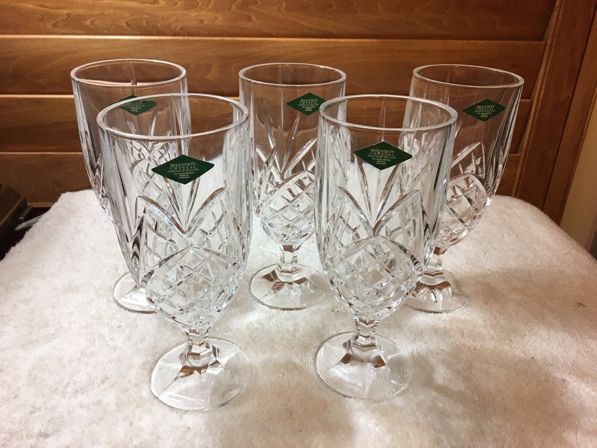 5 24% lead crystal Water/wine glasses NEW | eBay