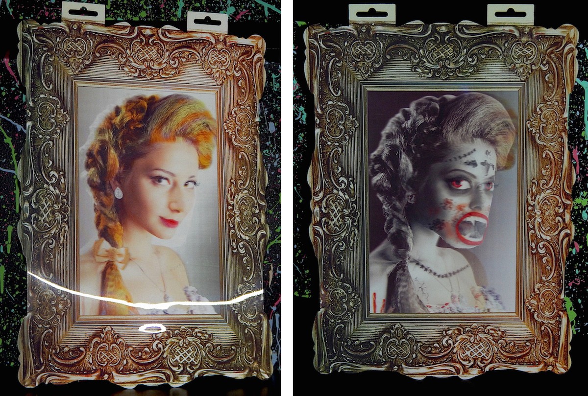 SUCCUBUS DEMON LENTICULAR ART HALLOWEEN DECORATION haunted picture