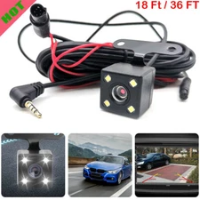 5pin 4LED Car Vehicle Rear View Parking Backup Camera Video Reverse Cable IP65