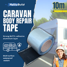 Caravan Camper RV Body Repair Tape - 10m - Self-adhesive Strong Butyl Aluminium