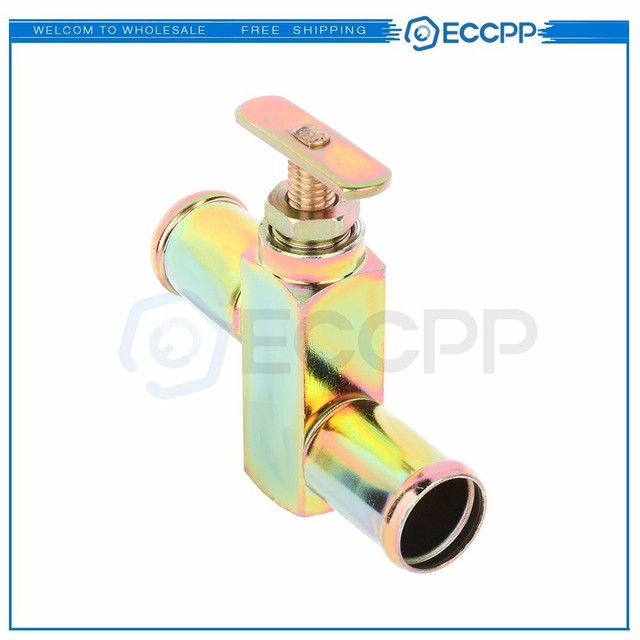 Heater Hose Inline Shut Off Control Valve Golden 3/4" eBay