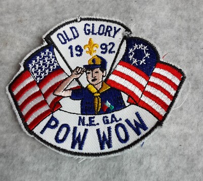Vintage Patch Boy Scouts Old Glory 1992 N.E. Ga POW WOW