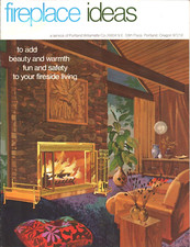 1970s FIREPLACE IDEAS vintage product catalog GLASSFYRE FIRESCREENS Portland, OR