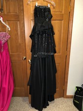 Tony Bowls Black Hi-Low Evening Gown Size 2