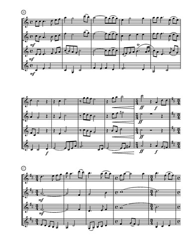 Shenandoah Clarinet Quartet arr. K. Ziemba NEW printing - Picture 3 of 4