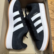 Adidas Campus 00s J Youth Size 7 Kids Black Suede Sneakers Shoes HQ6638 NIB