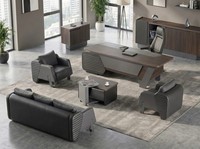 BüRoset Braun Schwarz Modern Elegant Funktional Ergonomisch Leder