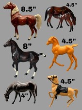VINTAGE Hartland Lot of 7 Horses, 4 To 8-1/2 tall, Varying conditions