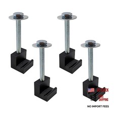 Truck Tool Box Mounting Kit Aluminum Alloy J Hooks Pickup Universal Fit Black