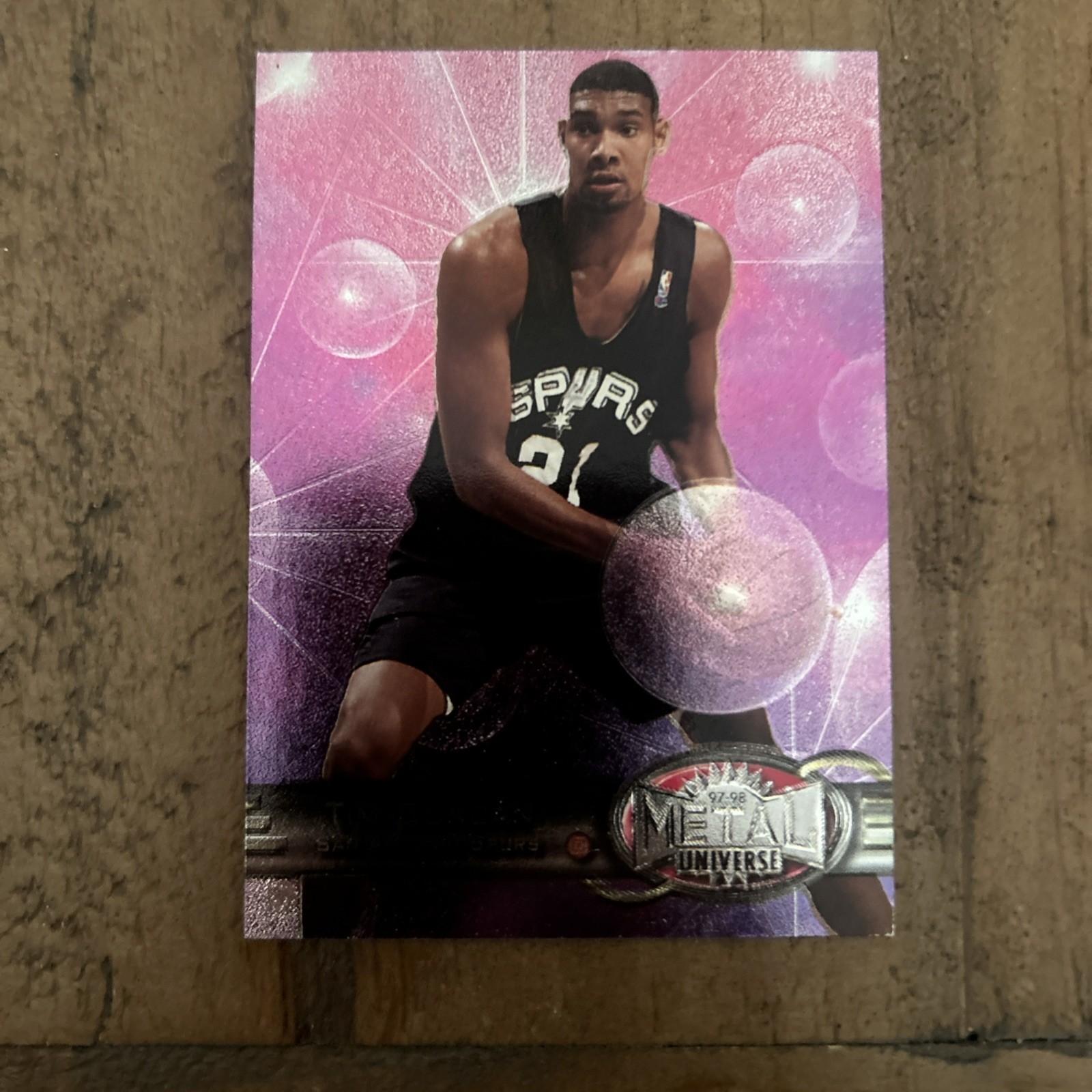 TIM DUNCAN!  #66. 97-98 METAL UNIVERSE NM!