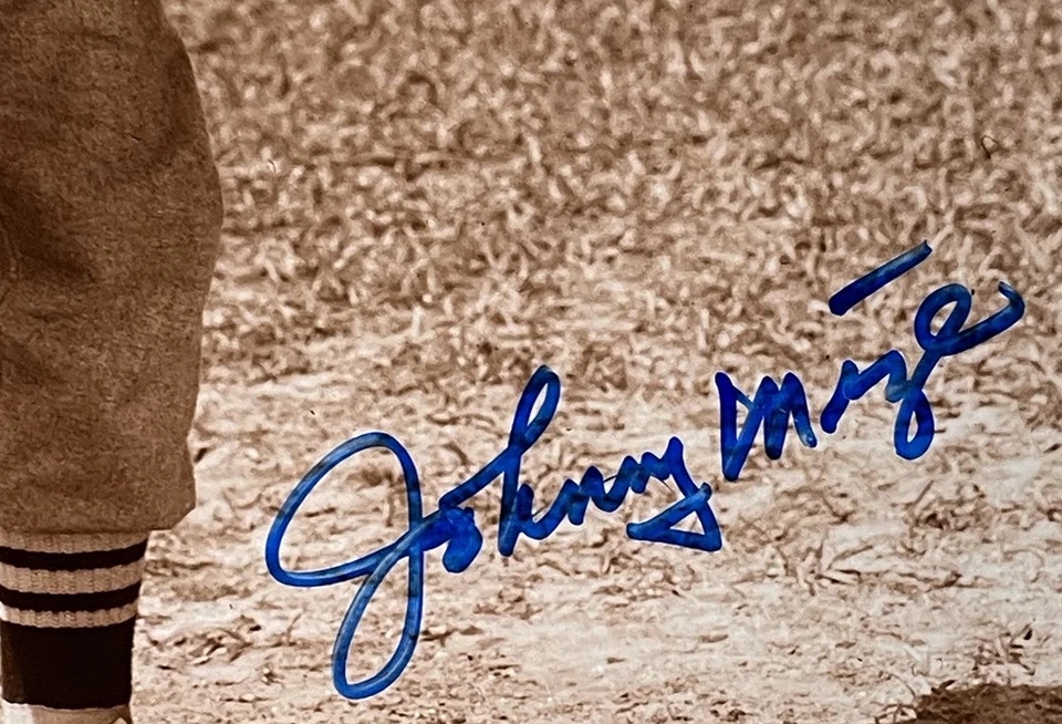Foto de béisbol firmada por Johnny Mize 8x10 de los Yankees de Nueva York BAS BC88629 Foto 2 de 3