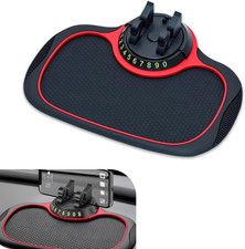 1 PC Multifunction Car Anti-Slip Mat, Anti-Slip Rubber Dashboard Storage Pad and