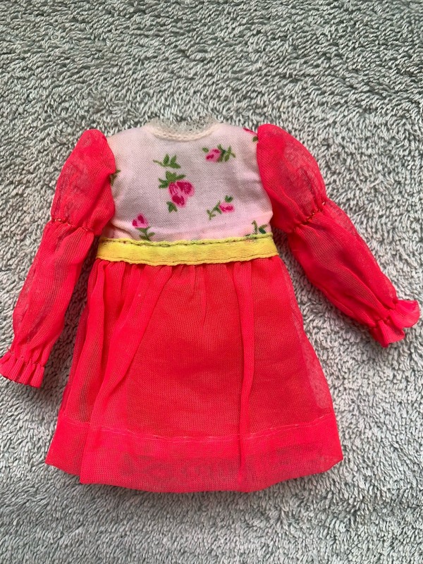 VTG Skipper DollMOD Era Budding Beauty Dress 1731 Nice Ultra RARE Scalloped Edge