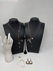 Silver Stamped/Unstamped Chain-Pendant-Earrings-Ring (9 Pcs) Weight 32.0gr — photo 1
