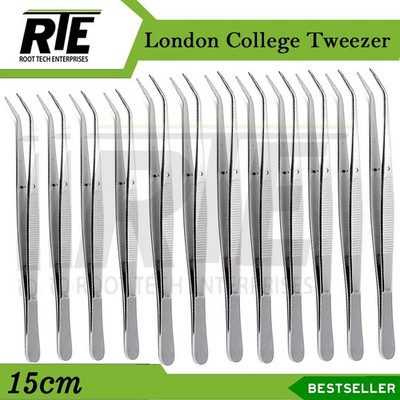 London College 6'' Cotton Dressing Plier Dental Instrument Premium Stainles Steel