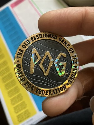 Plastic POG Slammer Kini 1994 Authentic The World Pog Federation #1 WPF, Vintage