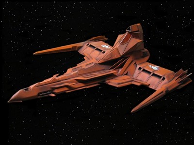 Buck Rodgers Draconian Marauder 3D Resin Print 9''X6.5''