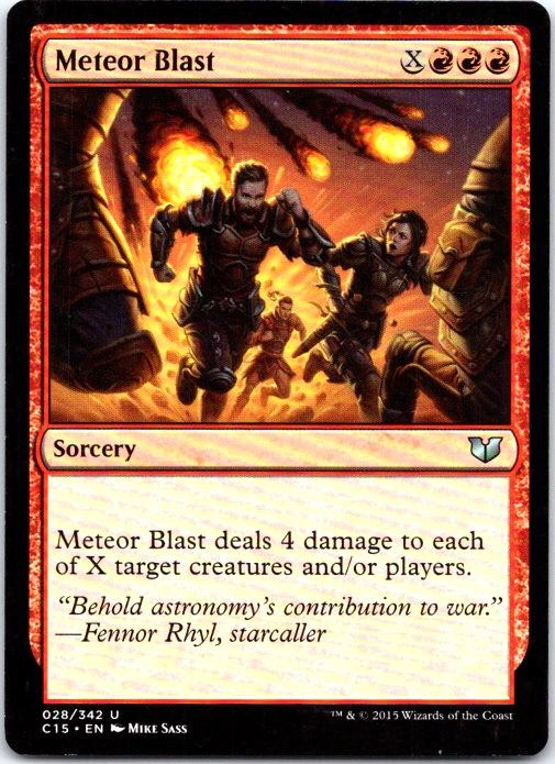 Meteor Blast 28 Uncommon Commander 2015 Magic: The Gathering Near Mint