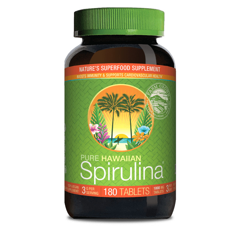 Spiruline de Hawaï Nutrex comprimés contre la fatigue et le stress