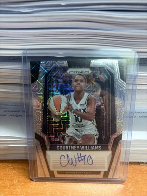 Courtney Williams 2025 Panini WNBA Prizm Signatures Mojo Auto Lynx 17/25