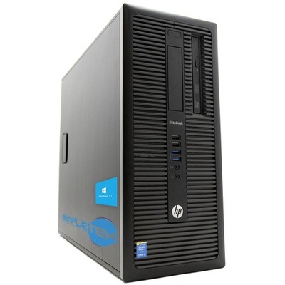 HP 800 G1 I3 4130 3.40GHZ 16GB 480GB 1GB GPU GT710 WIN11 Desktop Tower RS232