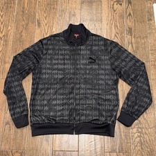 Puma Mens Geometric Black/Grey Full Zip Track Jacket Size. XL
