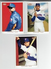 Alex Rodriguez 2002 Topps 206 #221 All Three Variations 3 Card Lot