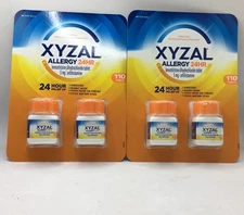 Exp 1/26 (2) XYZAL Allergy 24hr Relief Tablets 110x2=220 Count Exp 1/26