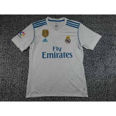 Adidas CR7 Real Madrid 17-18 Home Jersey Mens Medium White FIFA