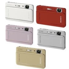 SONY CyberShot DSC-TX66 Digital Camera 10x Digital Zoom 18.2 MP Silver/ Pink/Red