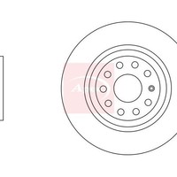 Cupra Leon Sportstourer 2020 Bremsscheibe Hinten Apec 1X (Einzeln) Apec