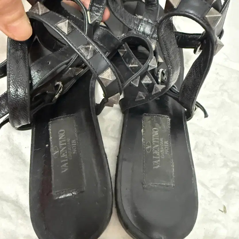 Valentino Rockstud Sandals Black 230 Women’s Shoes thumbnail 9