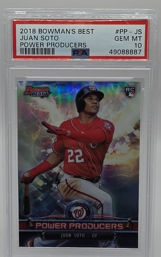 2018 Bowman's Best Juan Soto Power Producers RC PSA 10 Washington Nationals