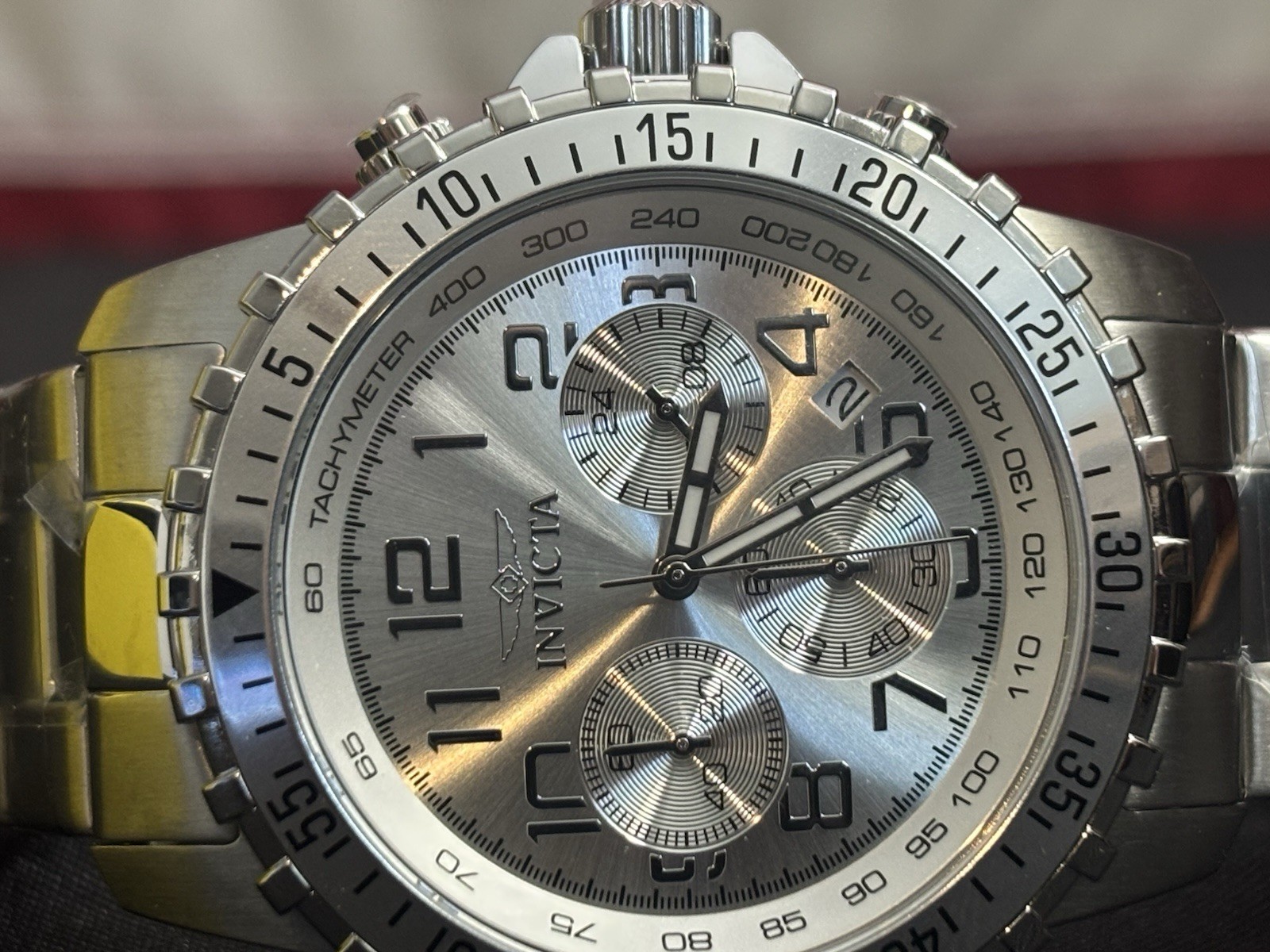 Invicta Specialty 6620 45mm Silver Stainless Steel Case and Strap Men's Watch