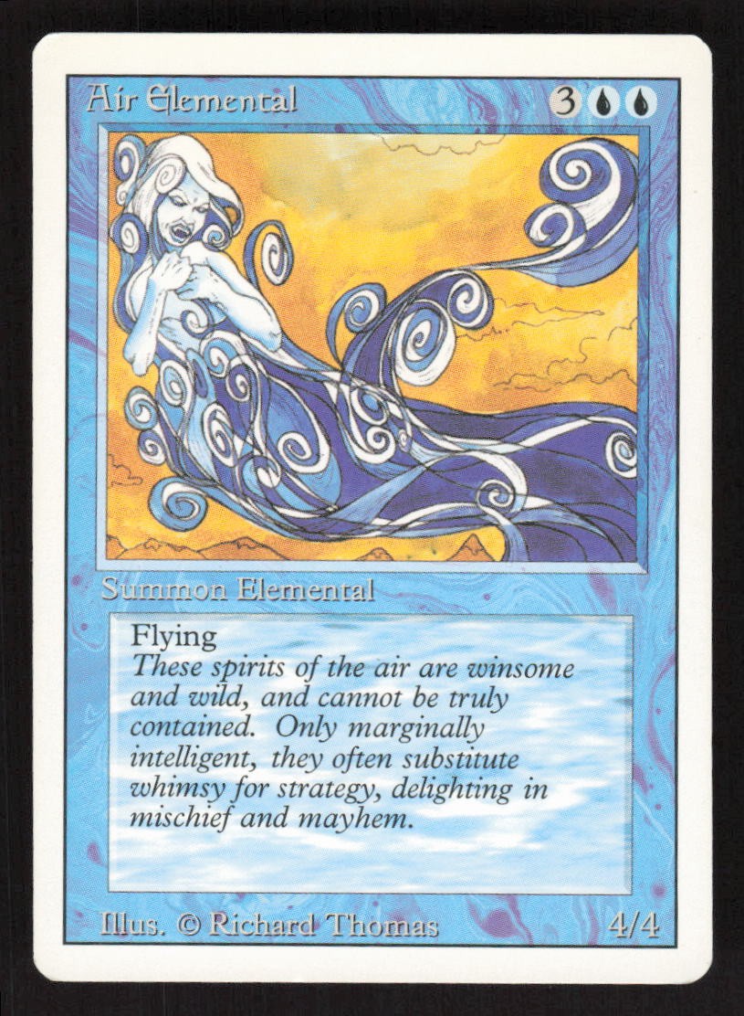 1994 Air Elemental Revised Edition MTG