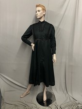 Edwardian Forest Green Wool Daytime Dress 1908-1912