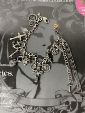 Gunda Japanese silver toned brass charm bracelet Archive 2000s Rare