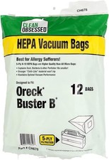 12 PK Type BB Bags for Oreck Buster B, BB180 BB1200, PKBB12DW PKBB12OF
