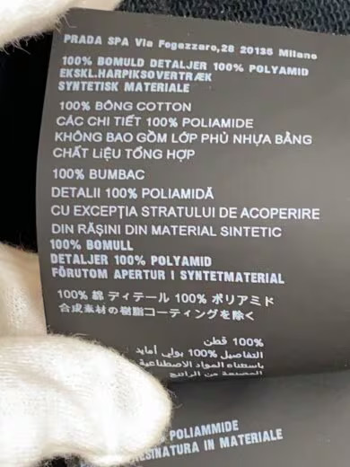 PRADA Triangle Logo Hoodie/ XXL/ Cotton/ Black/ UJL20A R212 10UF thumbnail 5