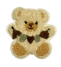 Teddy Bear Iron On Patch Sew On Plush Badge