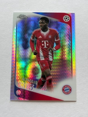 2025-26 Topps Chrome UCC Alphonso Davies Prism Refractor Bayern Munich #90